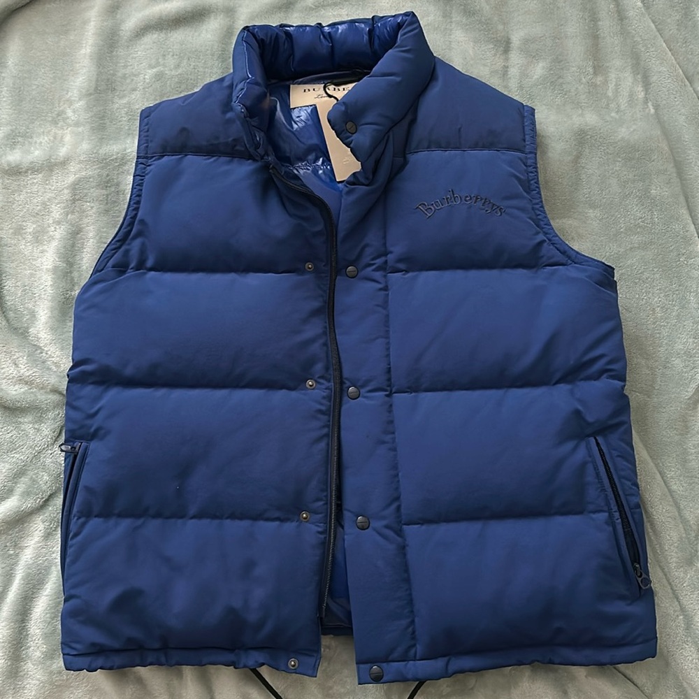 Burberry embroidered puffer vest